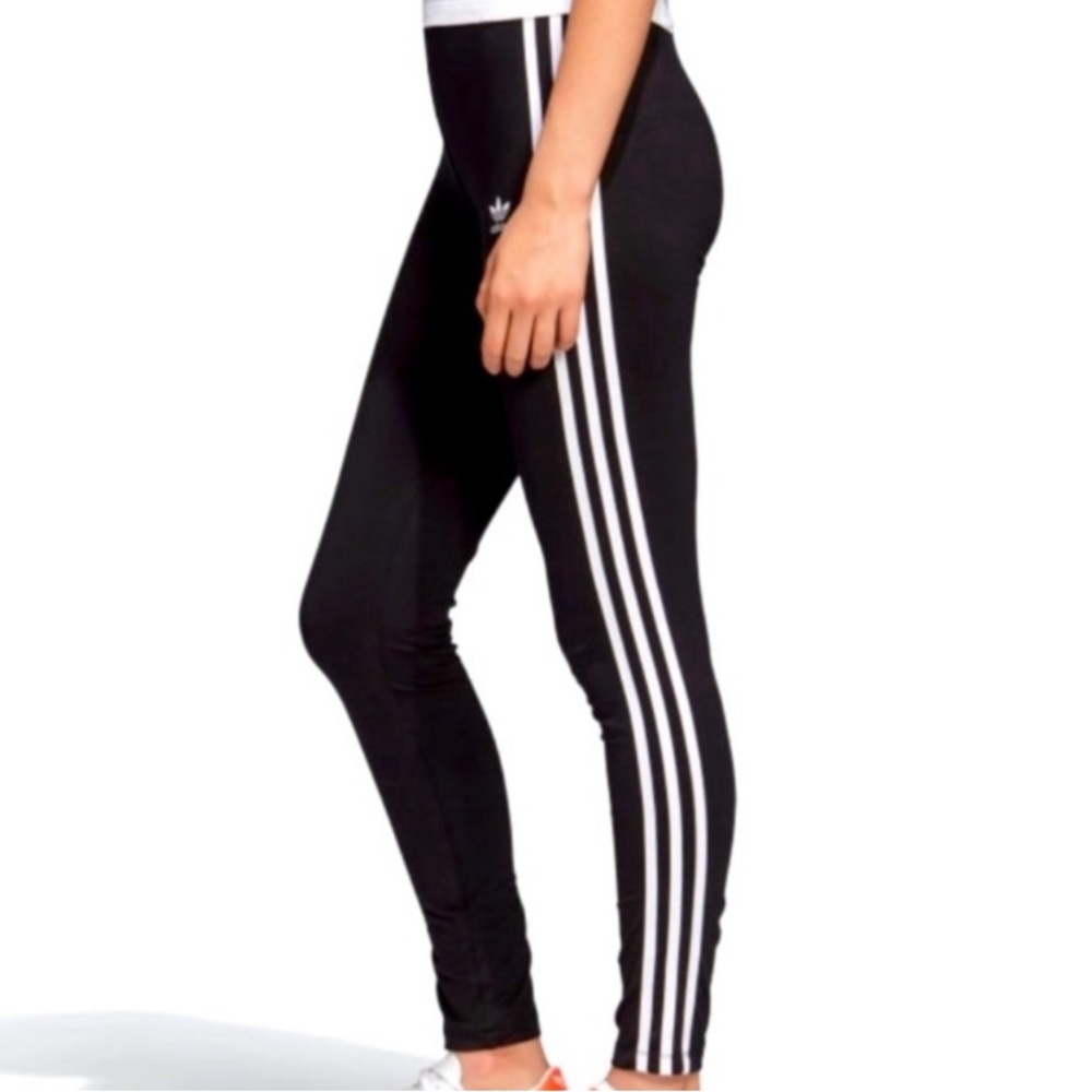 Adidas Black 3-Stripes Leggings